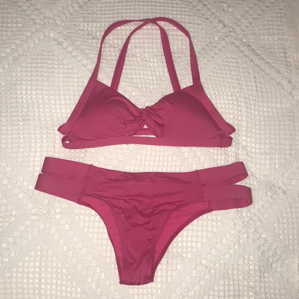 Abercrombie hot pink bikini bikini